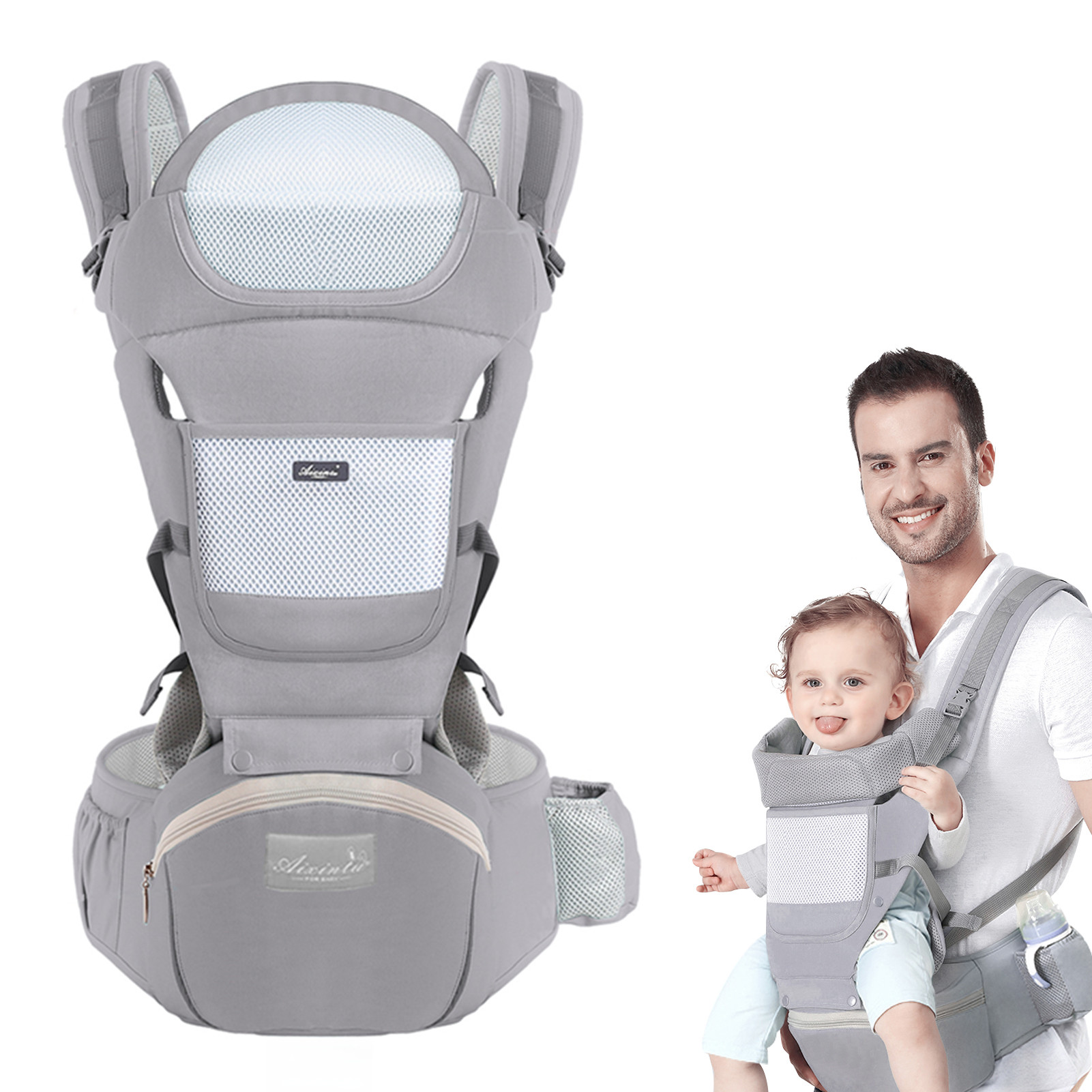 Ergonomic Baby Carrier Newborn To Toddler - Эргономичная переноска для младенцев, многофункциональная поясная