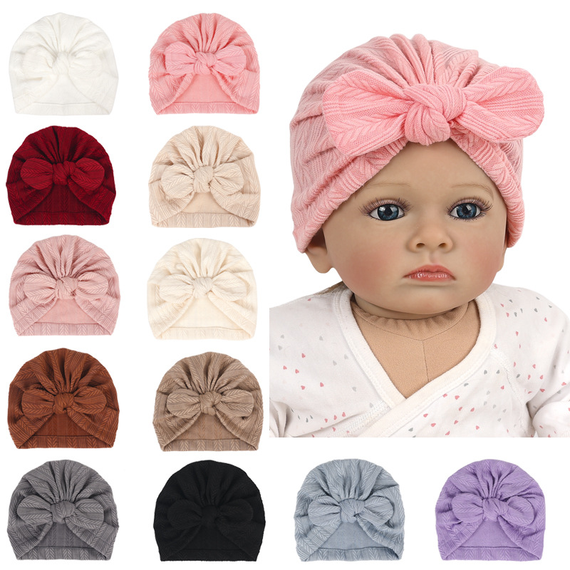 Infant Beanie Hat With Ears - Новая шапочка с принтом пшеницы для