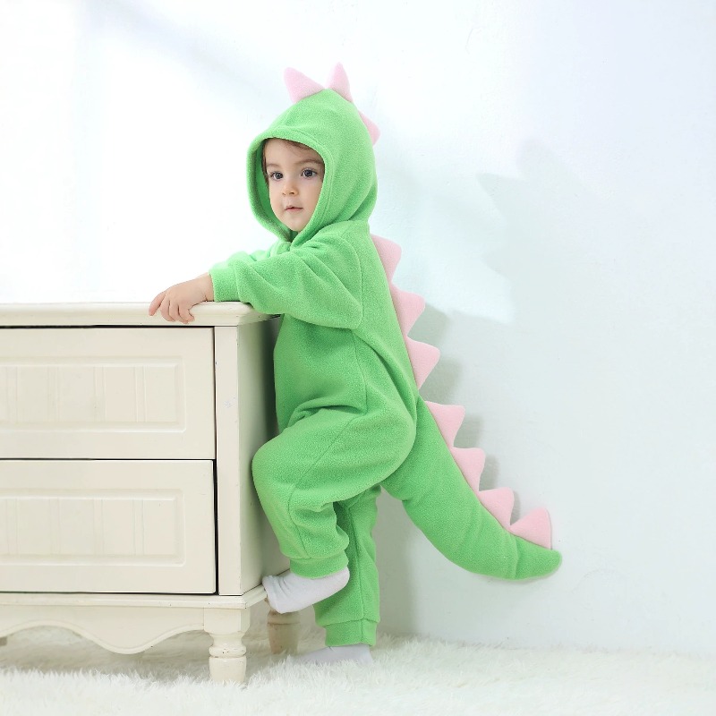 Cotton Baby Onesies Zipper - Зимний комбинезон-ромпер для новорожденных с капюшоном,