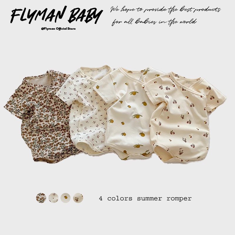 Newborn Baby Girl Romper Floral - Комбинезон для новорожденных девочек и мальчиков,