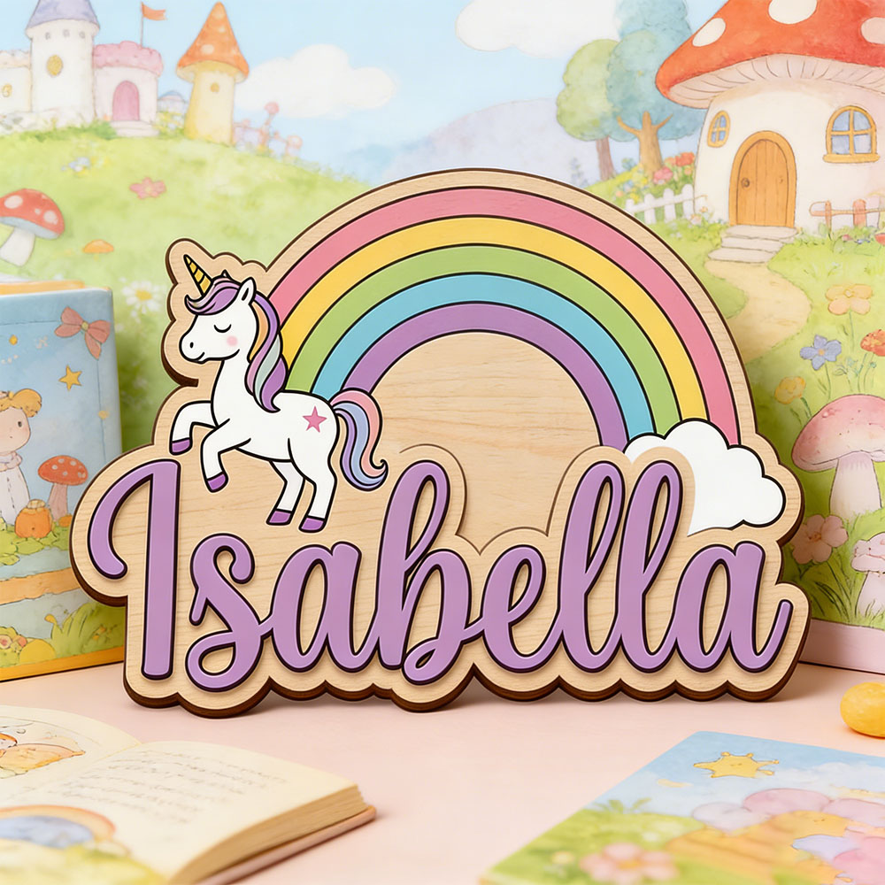 Nursery - Деревянная табличка с именем на заказ