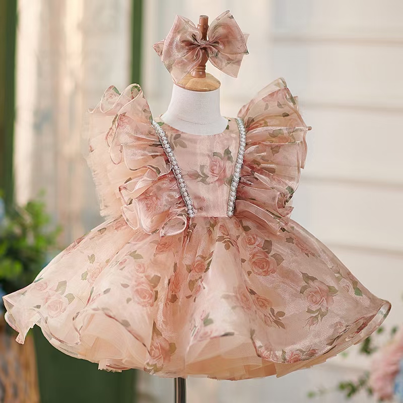 Toddler Girl Tulle Party Dress - Dreamy Vow J225 Потрясающее платье цвета