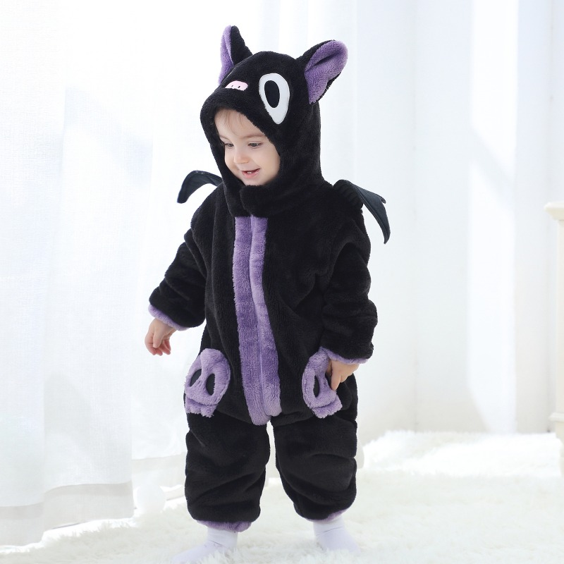 Черно-фиолетовый комбинезон-ро – обзор и цена Cotton Baby Onesies Zipper