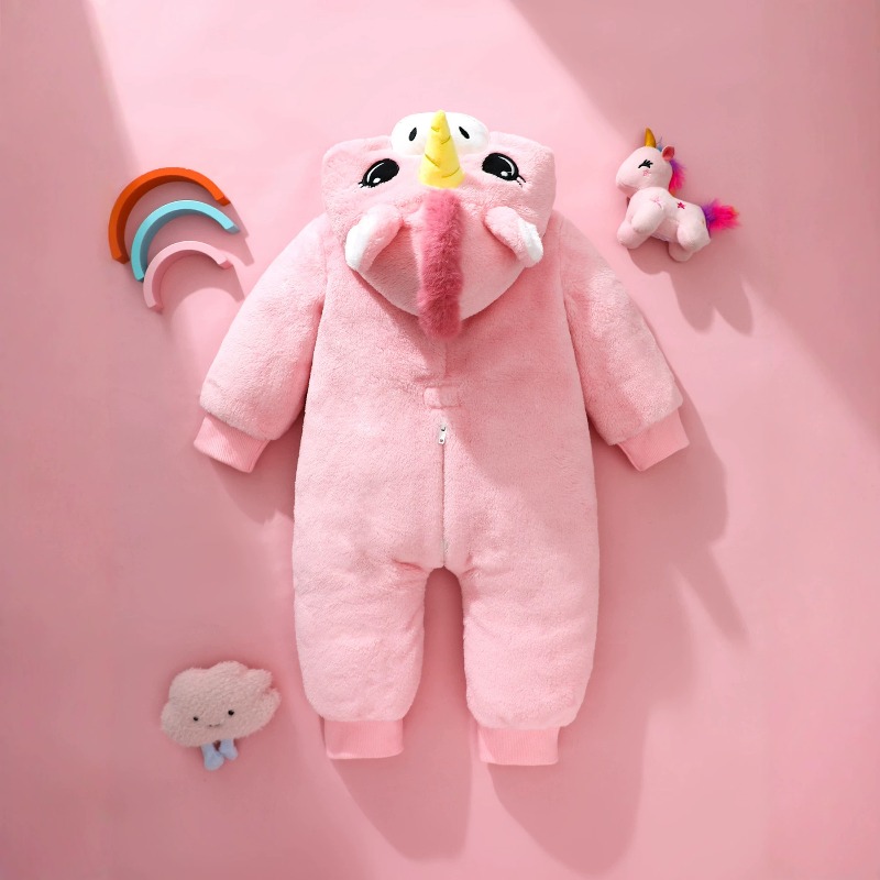 Розовый комбинезон-ромпер для  – обзор и цена Cotton Baby Onesies Zipper