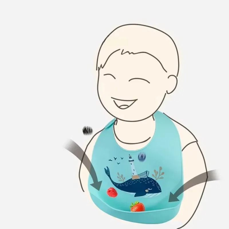 Нагрудники PANGDUBE для малыше – обзор и цена Waterproof Baby Bibs Silicone