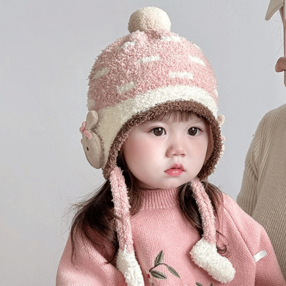 Мягкая ветрозащитная детская ш – обзор и цена Infant Beanie Hat With Ears