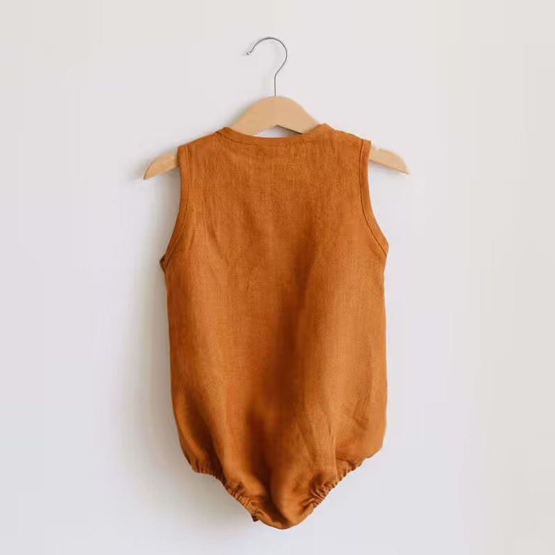 Льняной хлопковый комбинезон д – обзор и цена Baby Summer Linen Sleeveless Jumpsuit