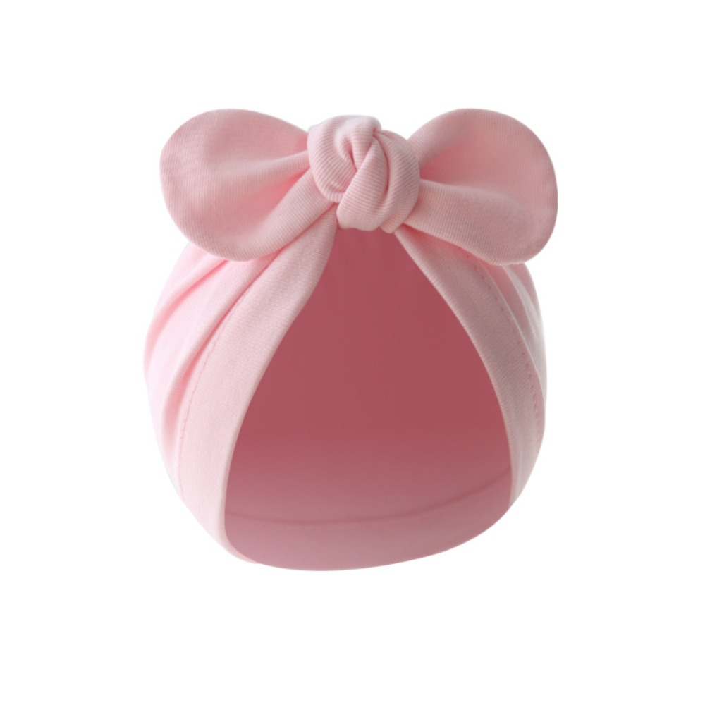 Милая шапка с цветочным узлом, – обзор и цена Infant Beanie Hat With Ears