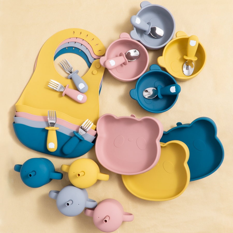 Силиконовый Набор для кормлени – обзор и цена Waterproof Baby Bibs Silicone
