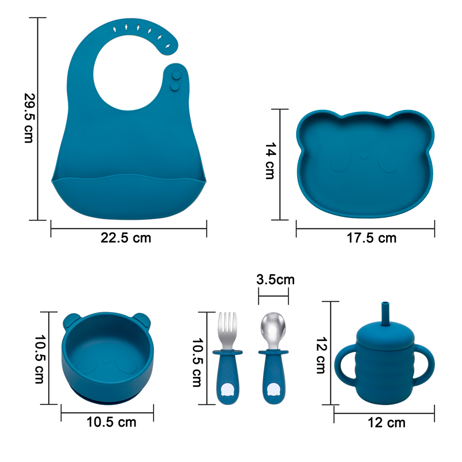 Силиконовый Набор для кормлени – обзор и цена Waterproof Baby Bibs Silicone
