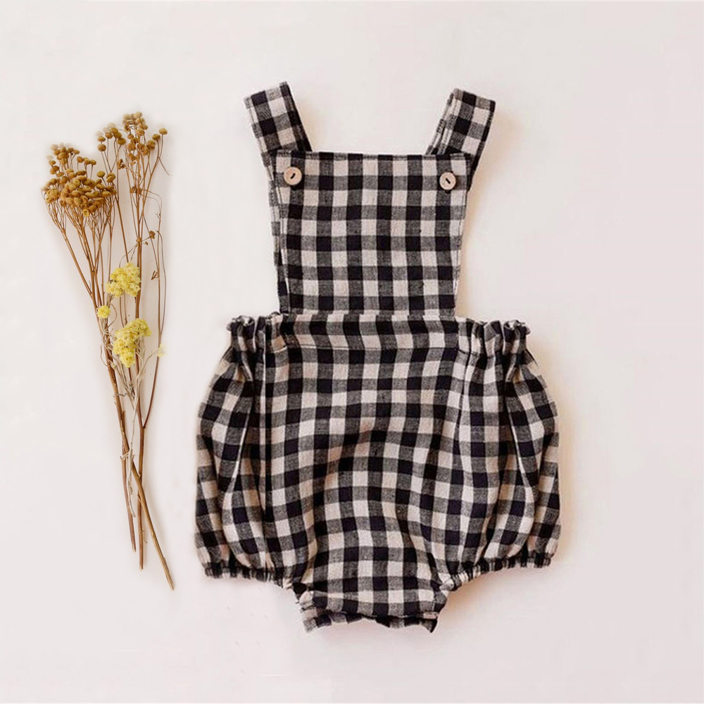 Яркий летний детский комбинезо – обзор и цена Baby Summer Linen Sleeveless Jumpsuit